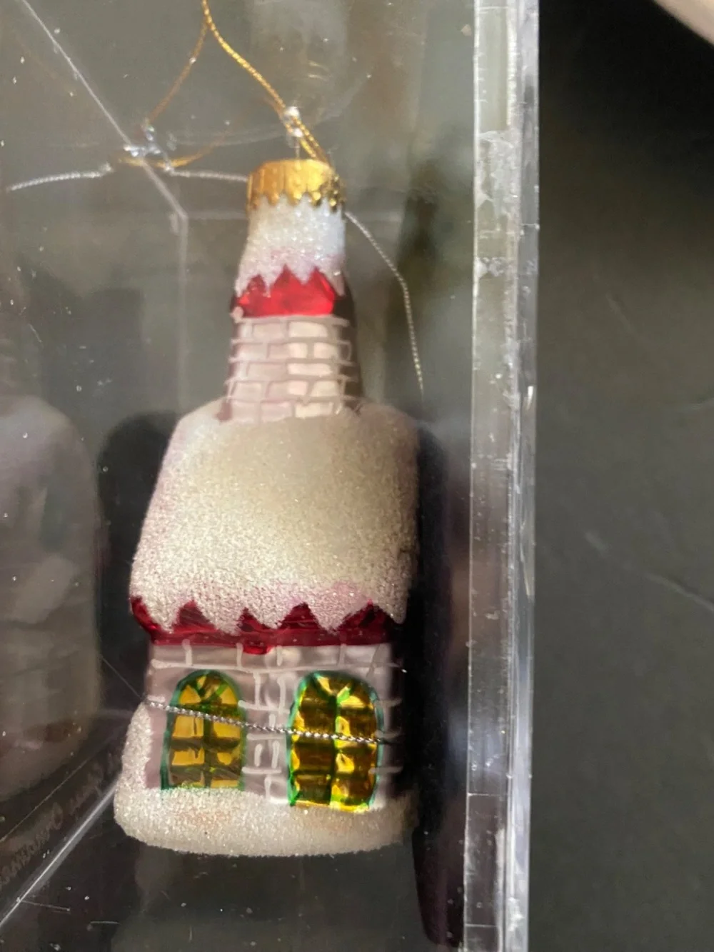 Christmas Cookie Plate & Hand Crafted Glass Ornament